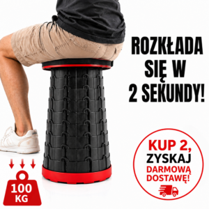 GoSeat™ – Ultra-Lekki Stołek Teleskopowy Wytrzymałość 100kg